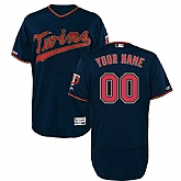 Minnesota Twins Majestic Navy Alternate Collection Flex Base Customized Jersey,baseball caps,new era cap wholesale,wholesale hats
